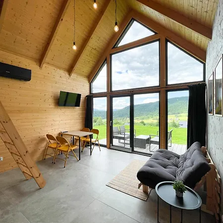 Stodoly Modyn - Domki W Beskidzie Wyspowym - Balia, Sauna, Grota Solna - Widok Na Gory Kamienica  Exterior photo