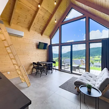 Stodoly Modyn - Domki W Beskidzie Wyspowym - Balia, Sauna, Grota Solna - Widok Na Gory Kamienica  Exterior photo